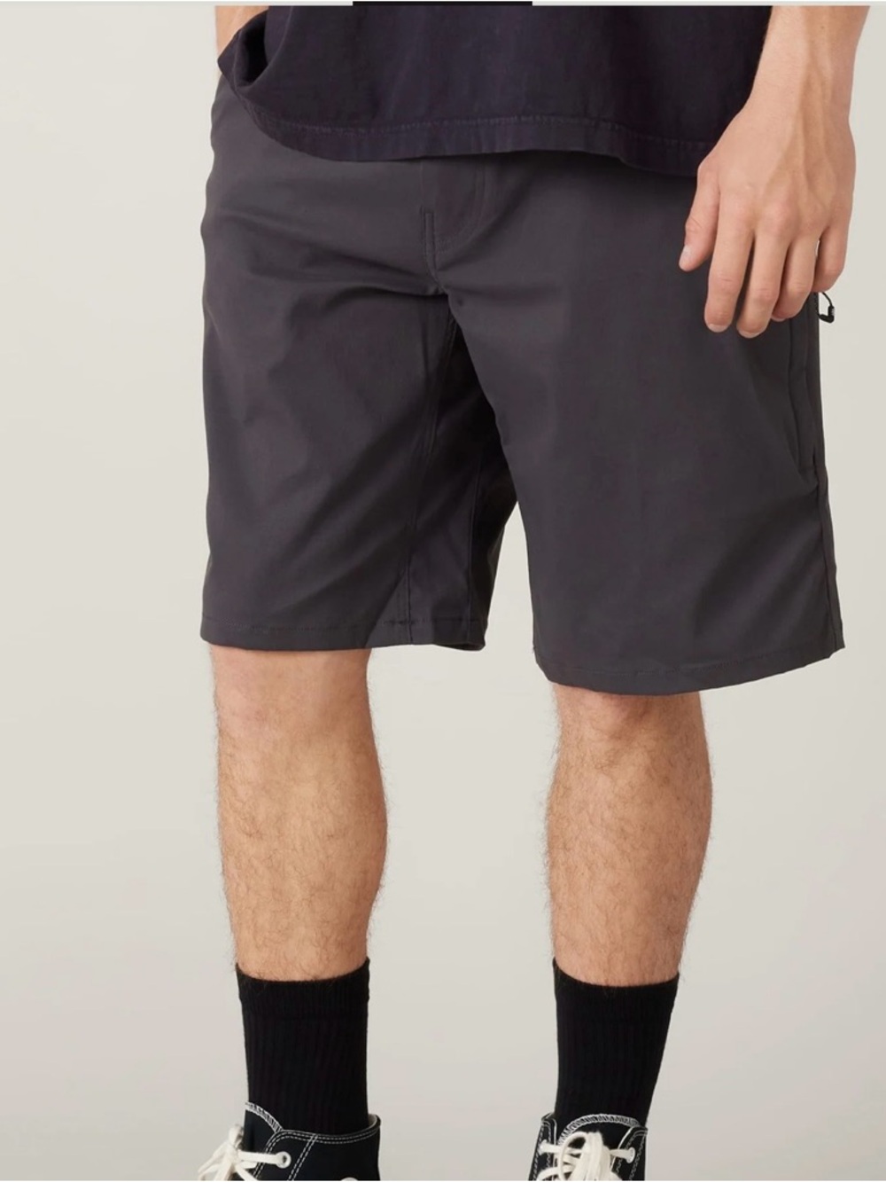 686 Men's Charcoal Flat Front Shorts